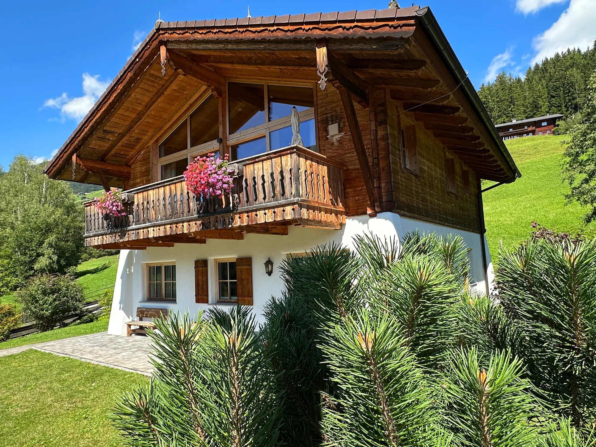 Chalet Gams Außenansicht im Sommer — AlpenPura Neukirchen am Großvenediger