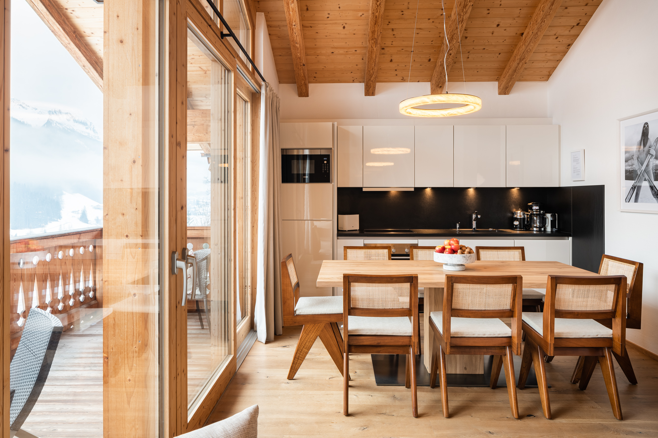 Küche und Esszimmer